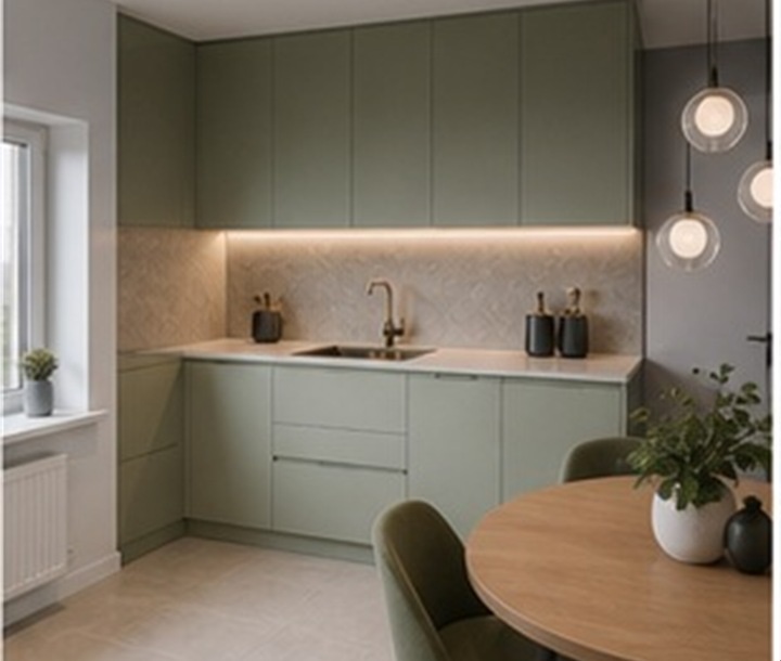 Маленькие кухни на заказ в СПб — главное фото проекта